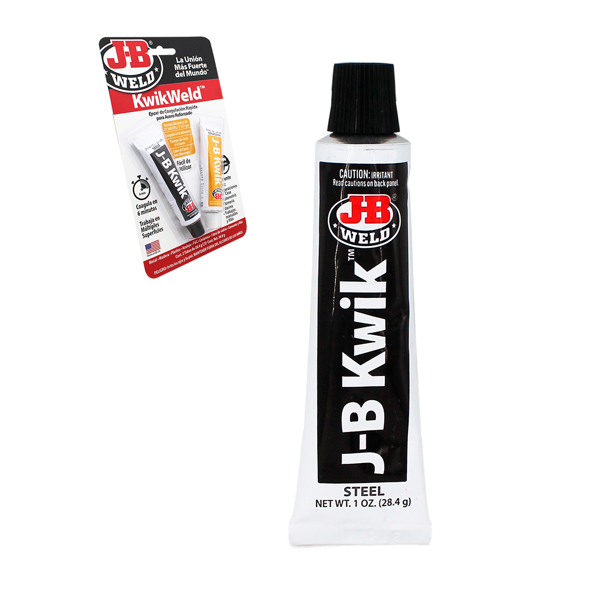 ADHESIVO EPOXICO 28.4 GR SECADO RAPIDO FIJA 6 MIN 2 TUBOS JB WELD