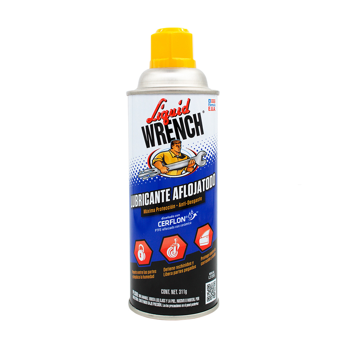 SUPER LUBRICANTE DIELECTRICO 311 GR CON CERFLON LIQUID WRENCH