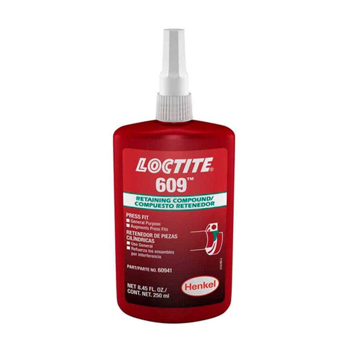 LOCTITE 609 COMPUESTO RETENEDOR PROPOSITO GENERAL 250 ml