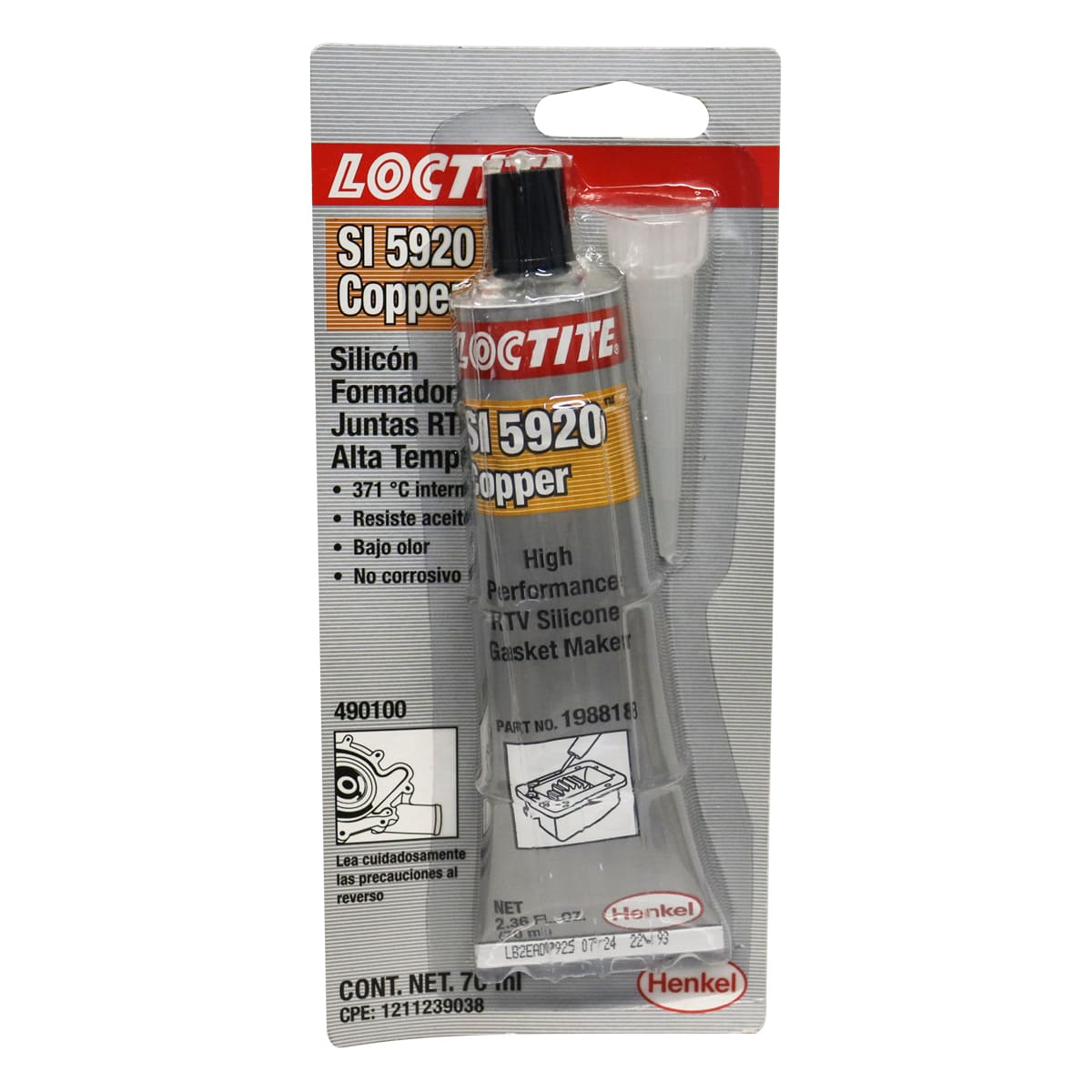 LOCTITE 5920 ALTO DESEMPEÑO FORMADOR DE JUNTAS 70 ml