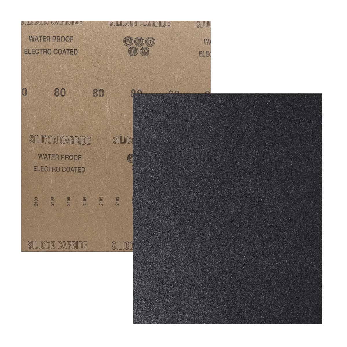 HOJA DE LIJA DE AGUA CARBURO SILICIO 9" x 11" G100 (Precio x pieza - Empaque c/100 pzas)