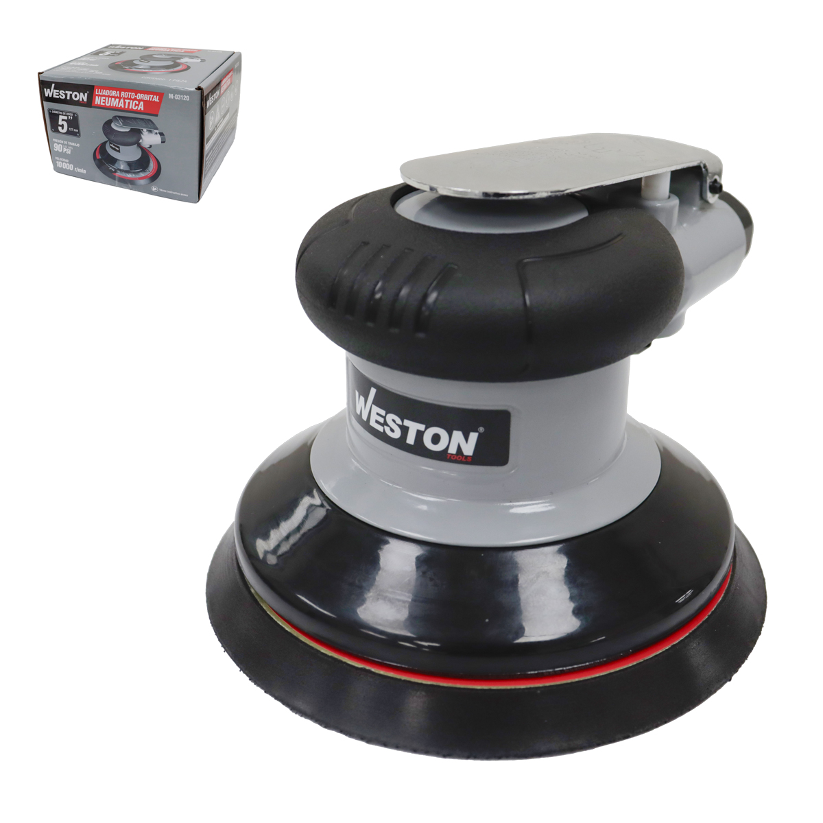 LIJADORA ROTO-ORBITAL NEUMATICA 2HP 10000 OPM 5"