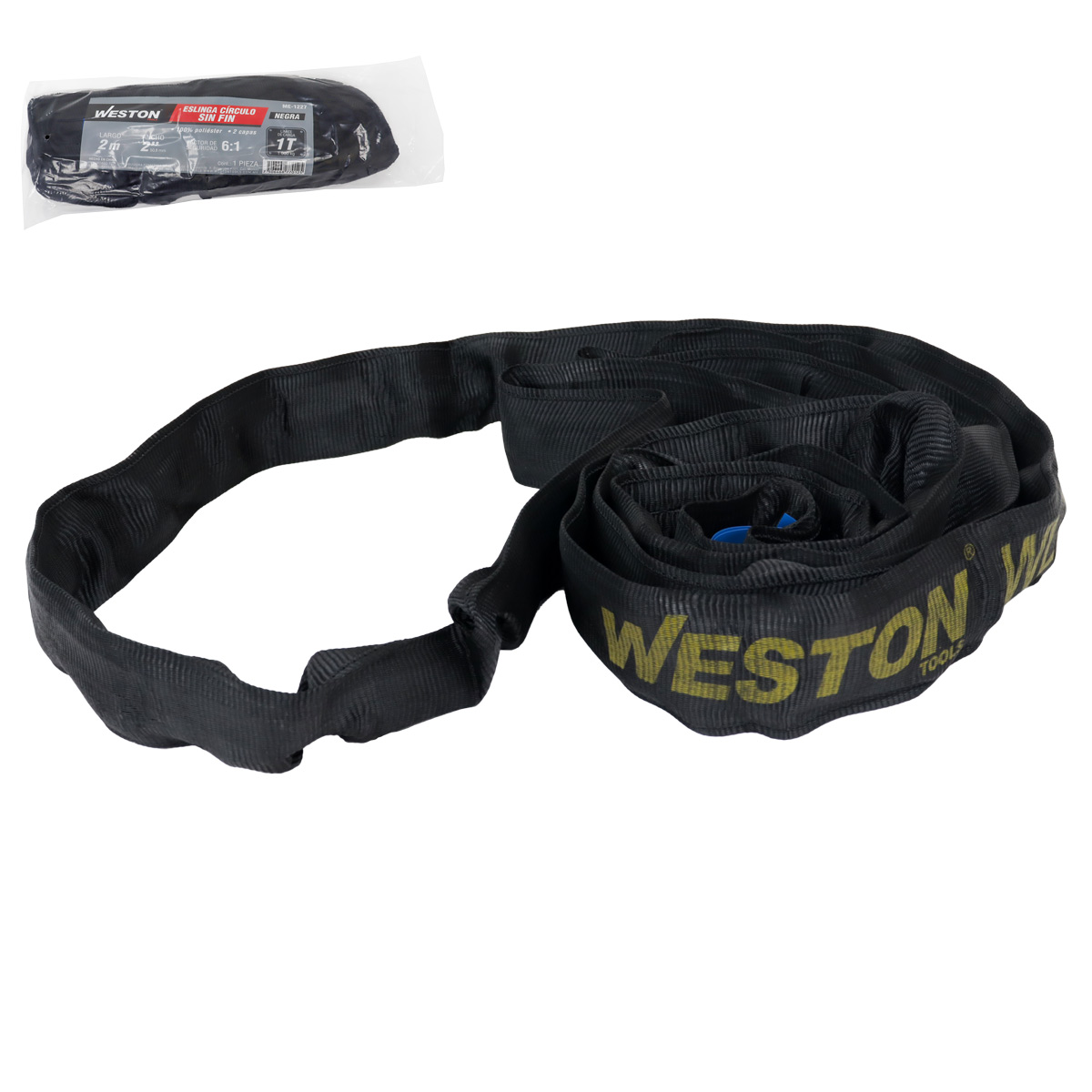 ESLINGA CIRCULO SIN FIN POLIESTER NEGRA 2M 1T