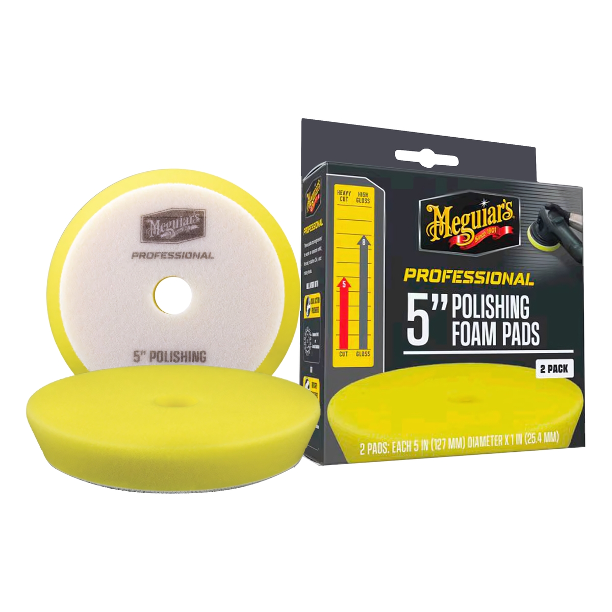 DISCO DE ESPUMA DE PULIDO PRO 2 PIEZAS 5" MEGUIARS