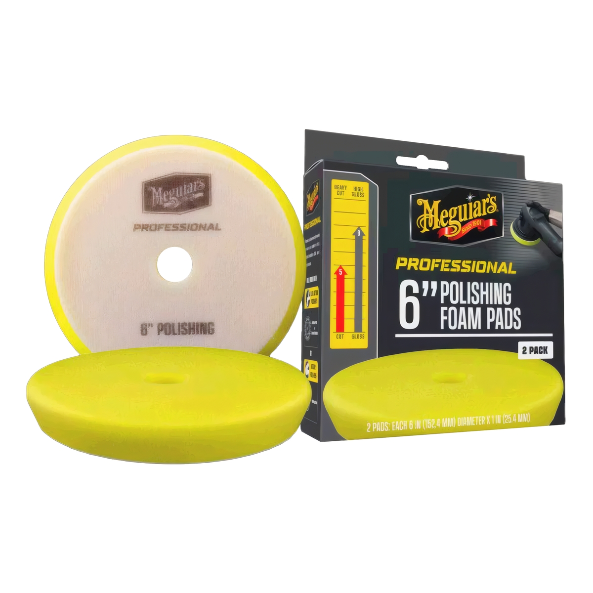 DISCO DE ESPUMA DE PULIDO PRO 2 PIEZAS 6" MEGUIARS