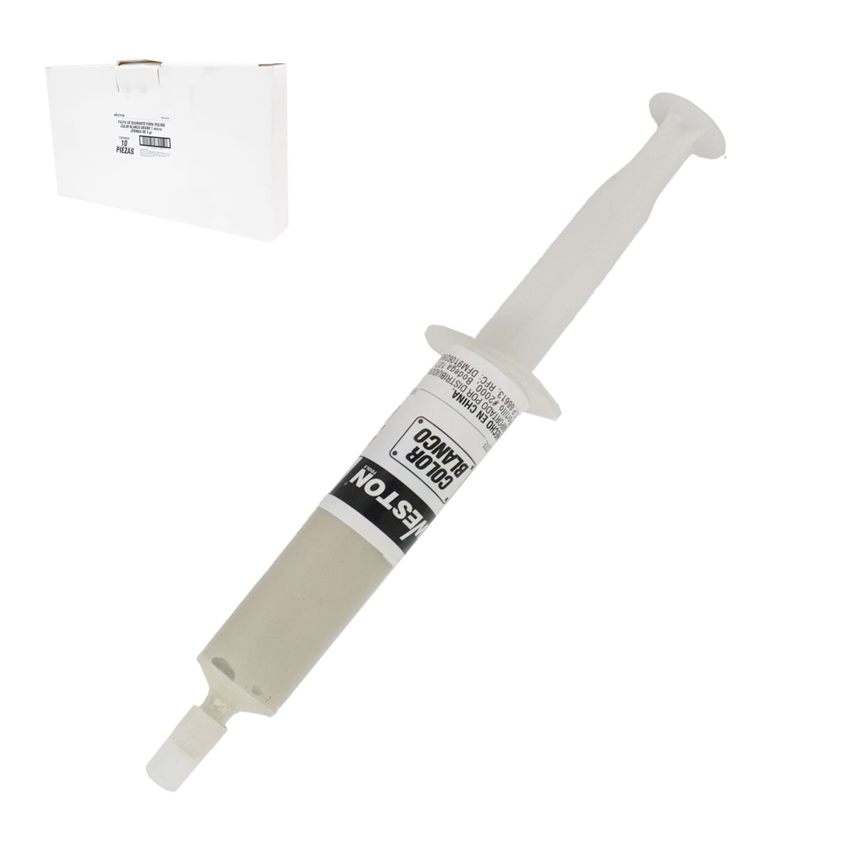 PASTA DE DIAMANTE PARA PULIDO COLOR BLANCA GRANO 1 - JERINGA 5G