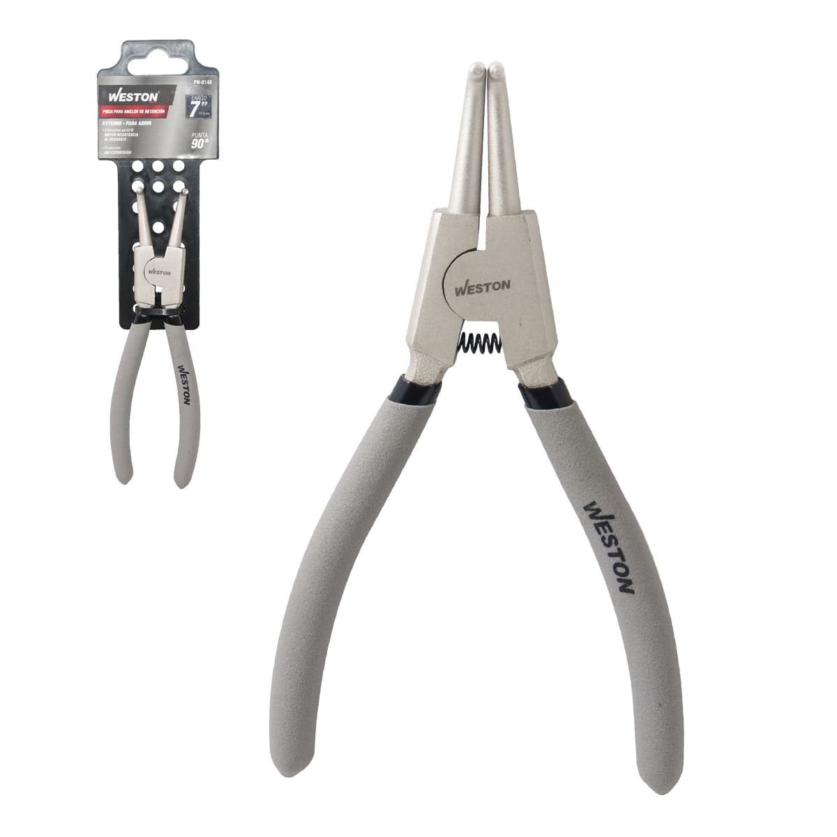 PINZAS DE PUNTA 90° PARA ANILLOS EXTERIOR 7"