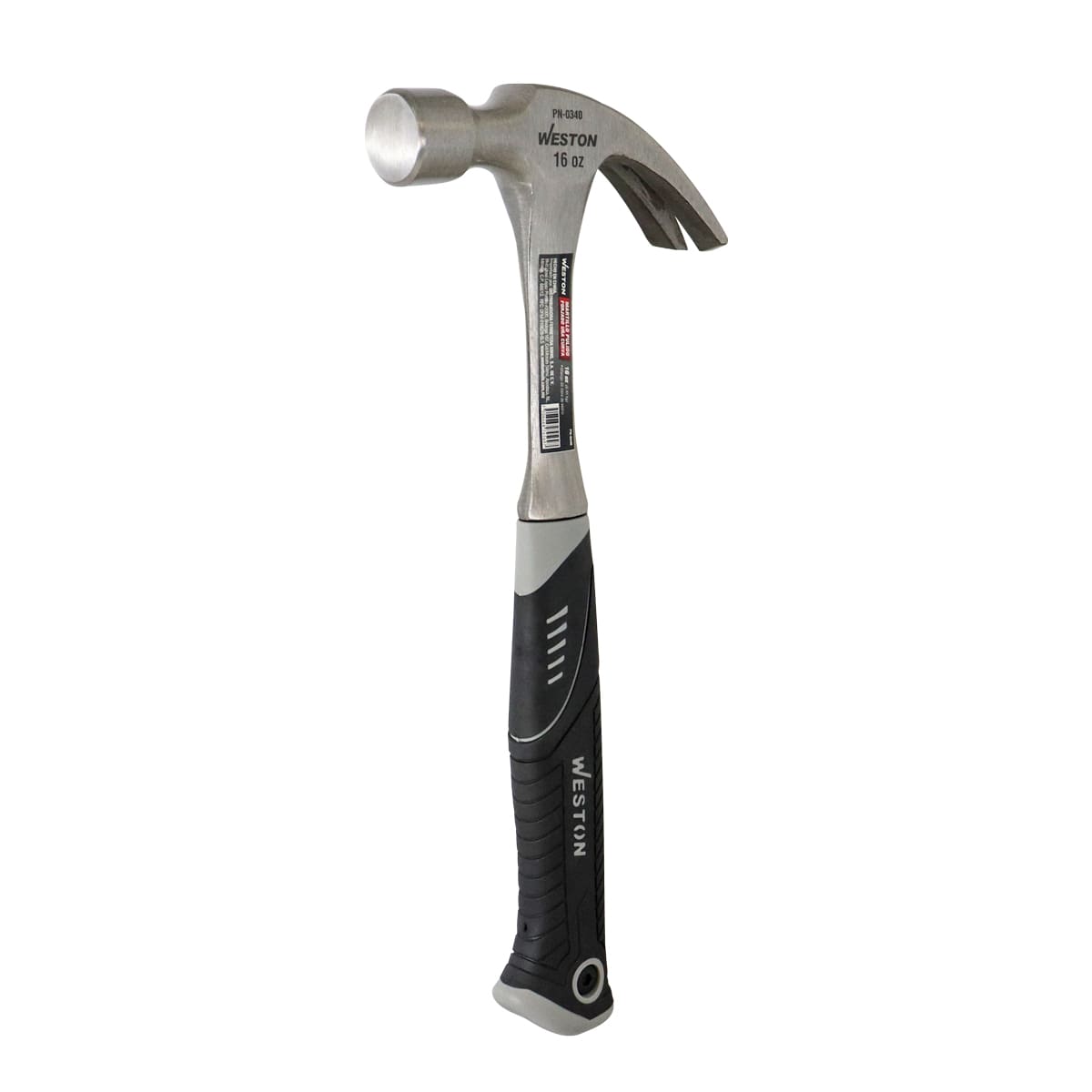 MARTILLO PULIDO FORJADO UÑA CURVA 16 OZ MANGO 13" DE FIBRA DE VIDRIO
