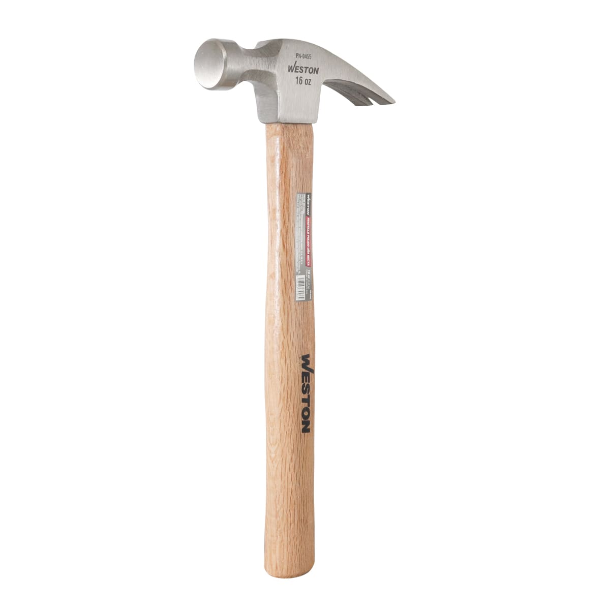 MARTILLO PULIDO UÑA RECTA 16 OZ MANGO 13" DE MADERA DURA
