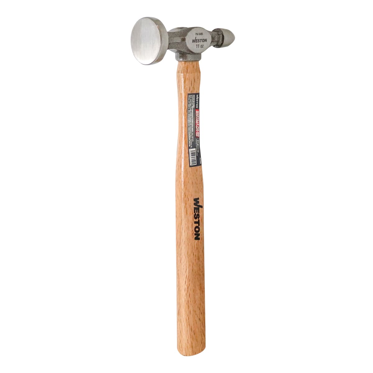 MARTILLO PULIDO HOJALATERO PUNTA FINA MANGO 13" DE MADERA DURA 11 OZ