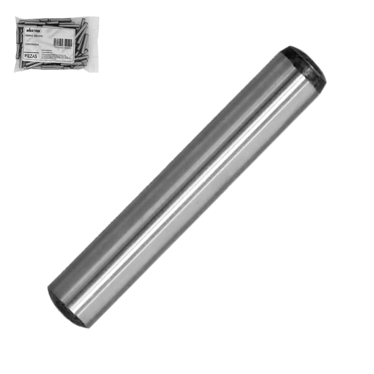 PERNO SOLIDO 1/4 x 1 (Precio x Bolsa c/100 pzs)