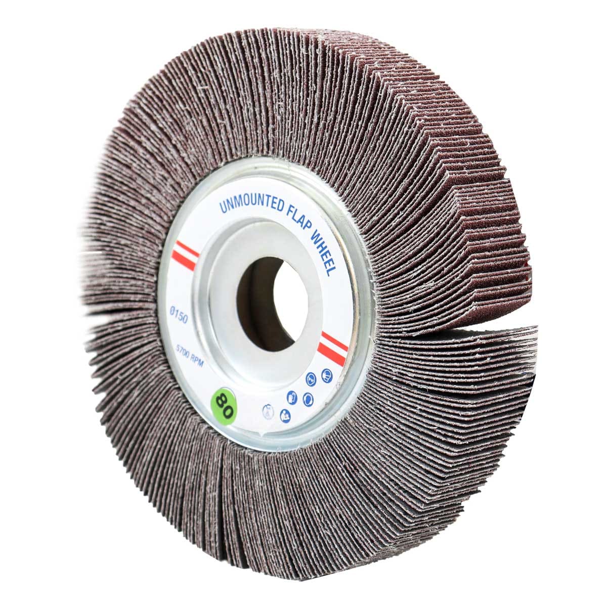 RUEDA FLAP AO 6" x 1" x 1" G80