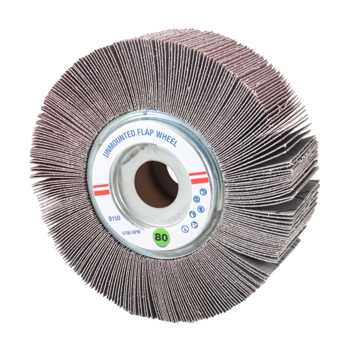 RUEDA FLAP AO 6" x 2" x 1" G80