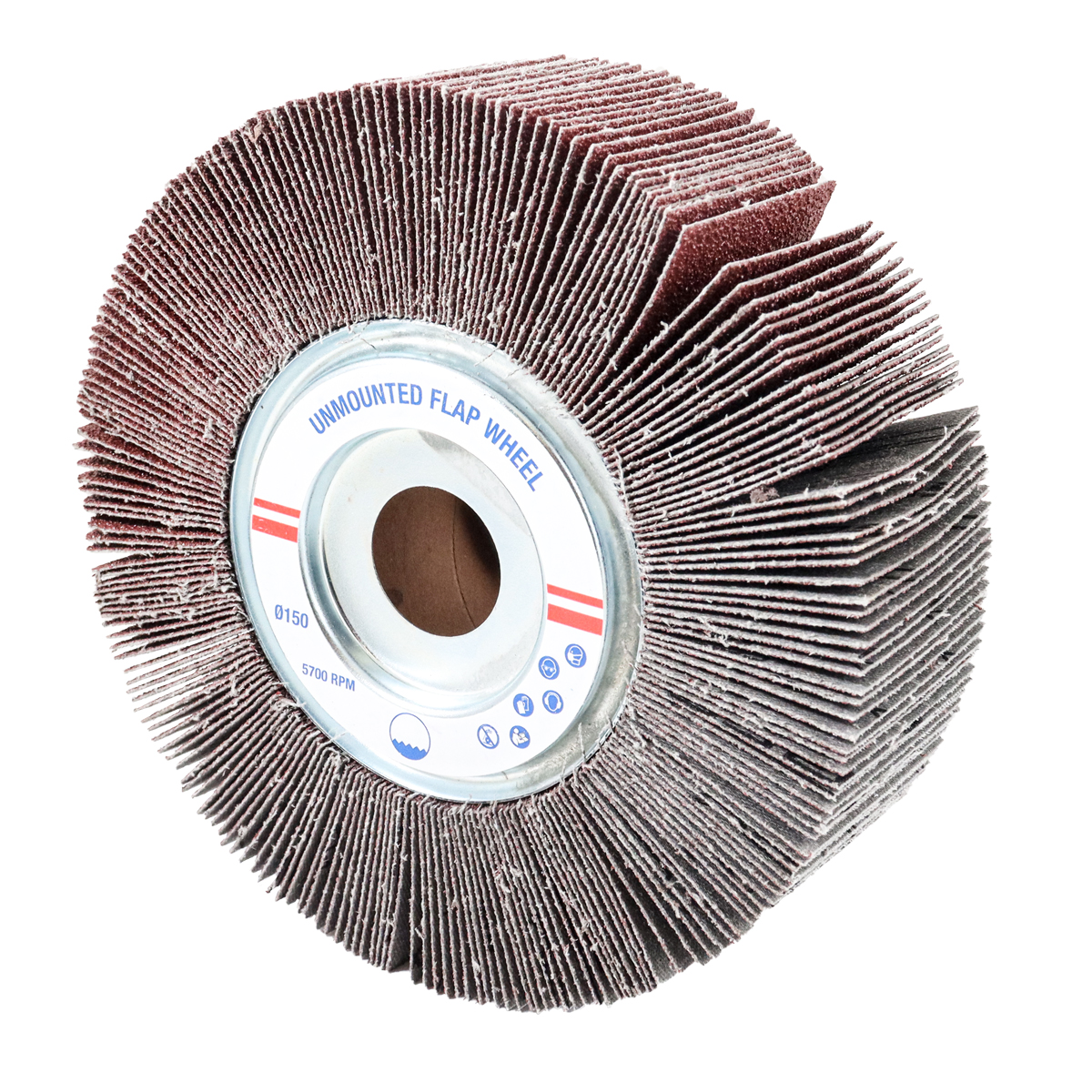 RUEDA FLAP AO  8" x 2" x 1" G120