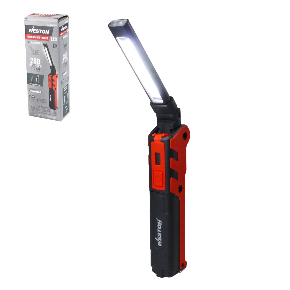 LAMPARA D/TALLER RECARGABLE LED 280LM