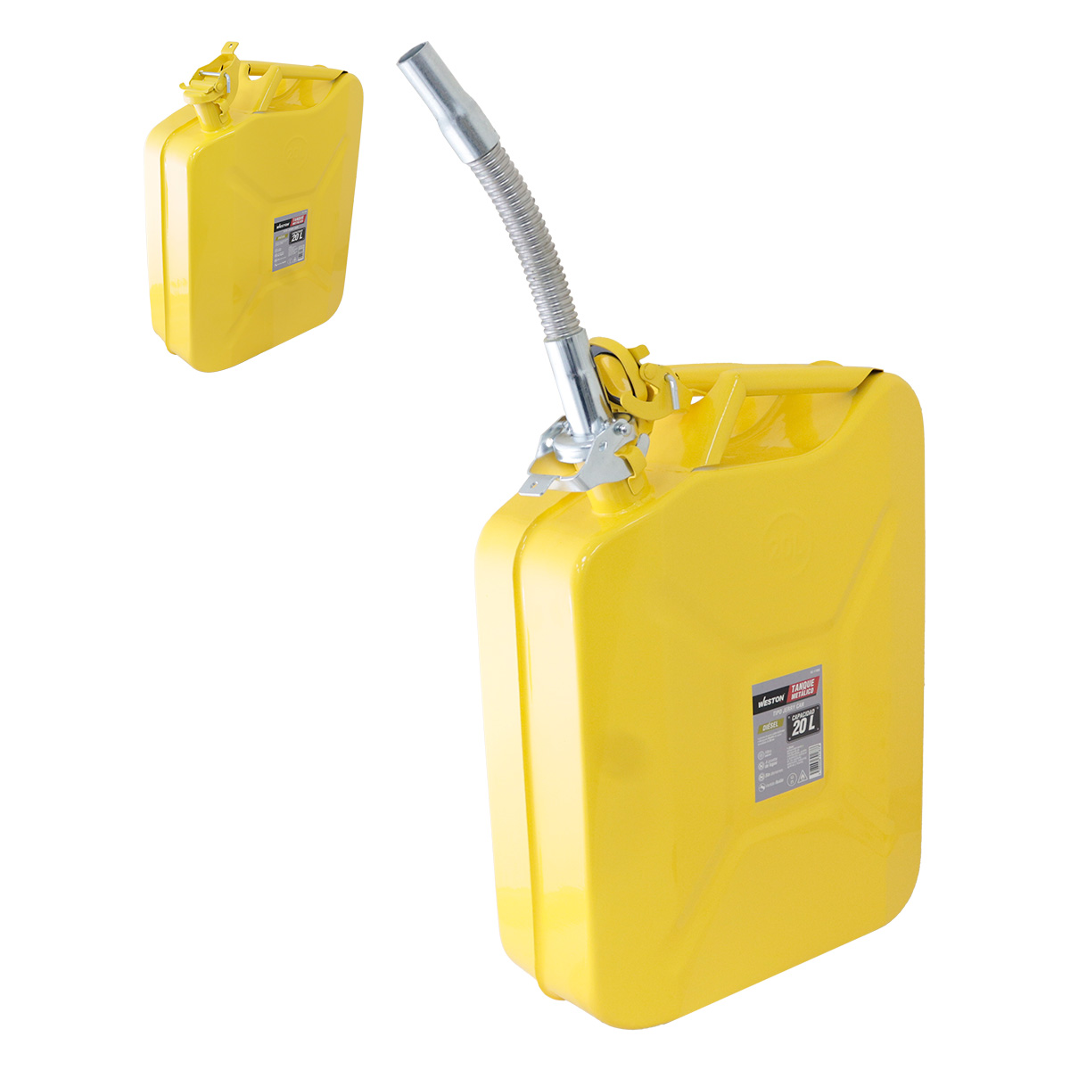 TANQUE DE DIESEL METALICO AMARILLO 20 L