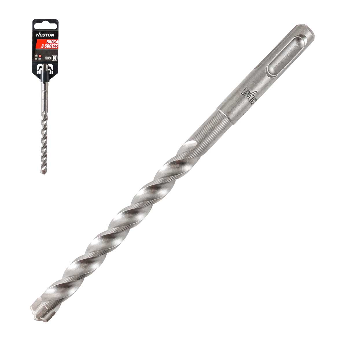 BROCA 3 FILOS SDS PLUS 3/8" X 12"