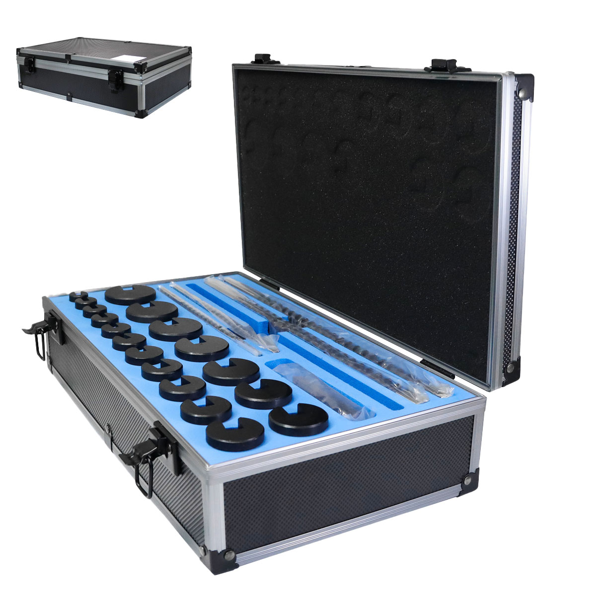 JGO. BROCHAS 1/8"B, 3/16"B ,1/4"C , 3/8"C. 27PC.