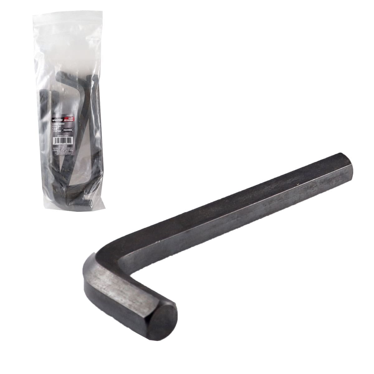 LLAVE HEXAGONAL L CORTA CrV  5/8"  (PRECIO X PZA - EMPAQUE C/5 PZAS)
