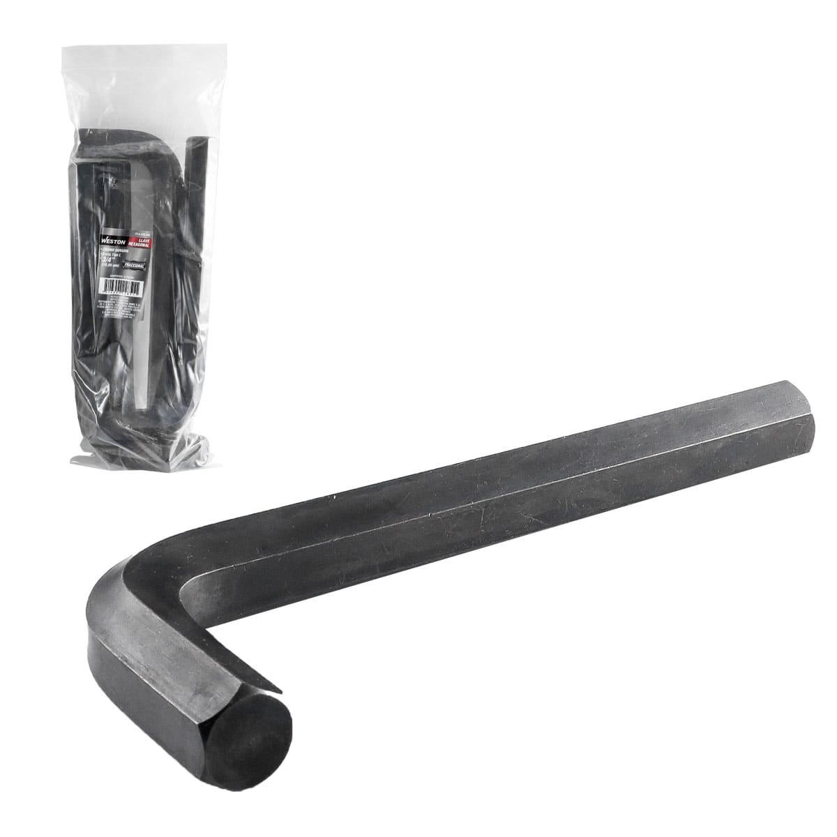 LLAVE HEXAGONAL L CORTA CrV  3/4"  (PRECIO X PZA - EMPAQUE C/5 PZAS)