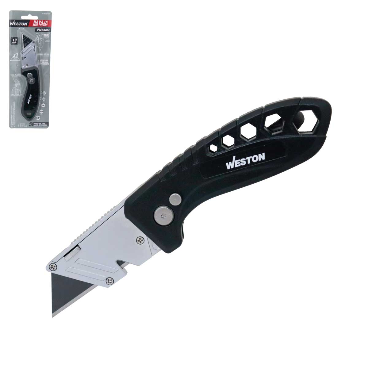 NAVAJA MULTIUSOS PLEGABLE 19X60MM