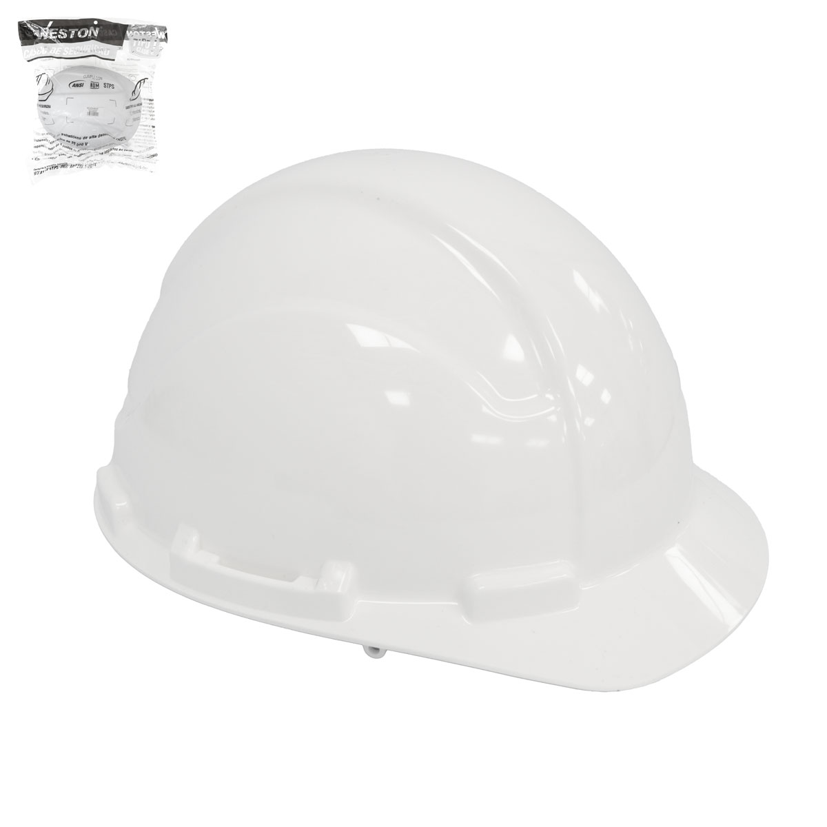 CASCO DE SEGURIDAD TIPO CACHUCHA CON AJUSTE DE INTERVALOS BLANCO
