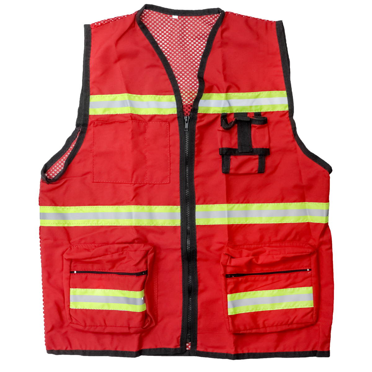 CHALECO TIPO GEOLOGO C/JERSY Y REF TEX BICOLOR ROJO L