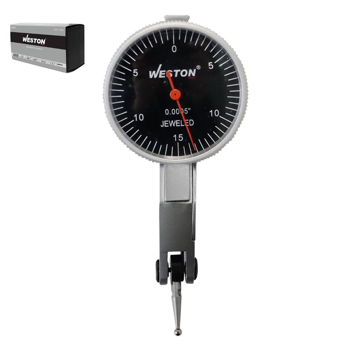 INDICADOR D/PESTAÑA 0 - 0.03" x 0.0005"