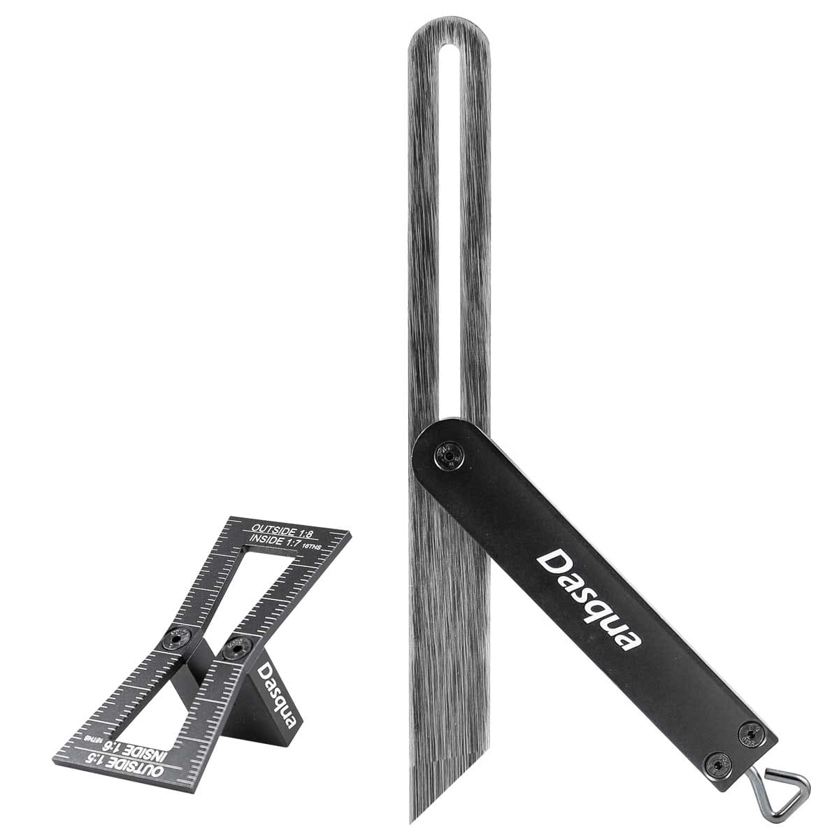 JUEGO DE MARCADOR DE COLA DE MILANO D/ALUMINIIO Y ESCUADRA AJUSTABLE 10''