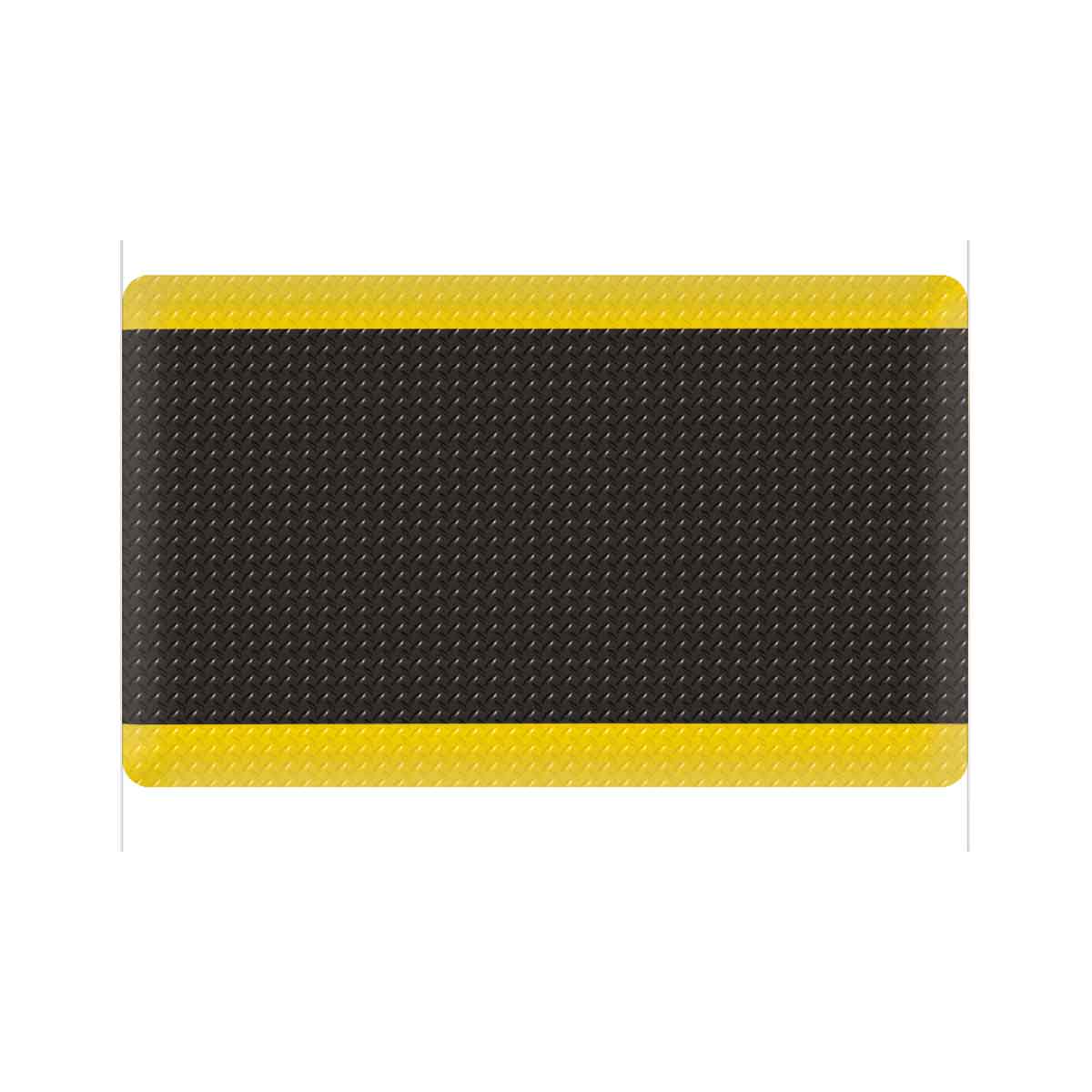 TAPETE ANTIFATIGA (USA) T/DIAMANTE NEGRO/AMARILLO 9/16'' X 36'' X 60''
