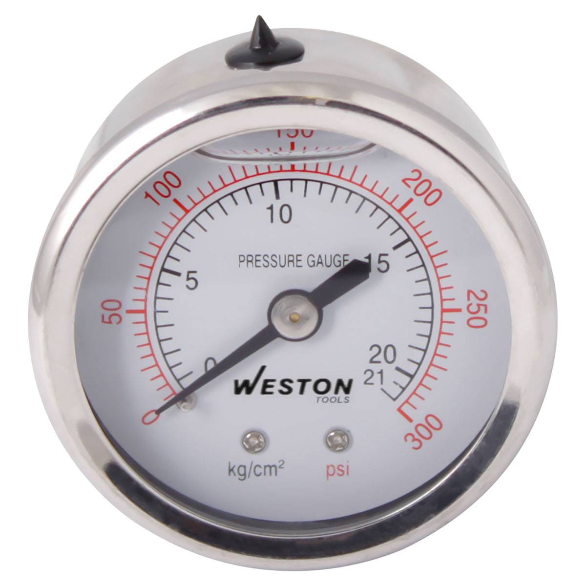 MANOMETRO GLICERINA 2" 1/4"NPT 14KG/200LBS POST.