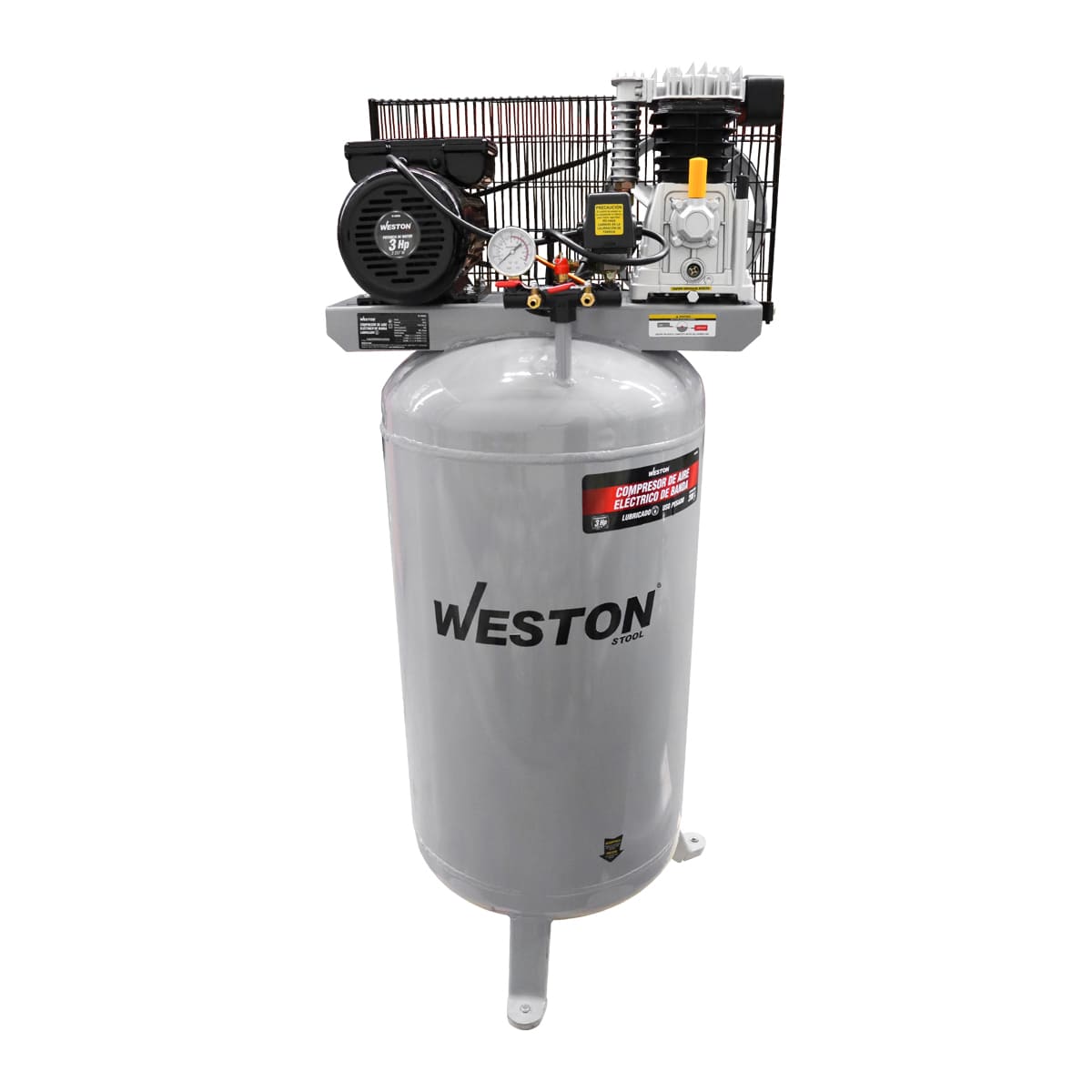 COMPRESOR VERTICAL DE BANDA 3HP 200L 127V