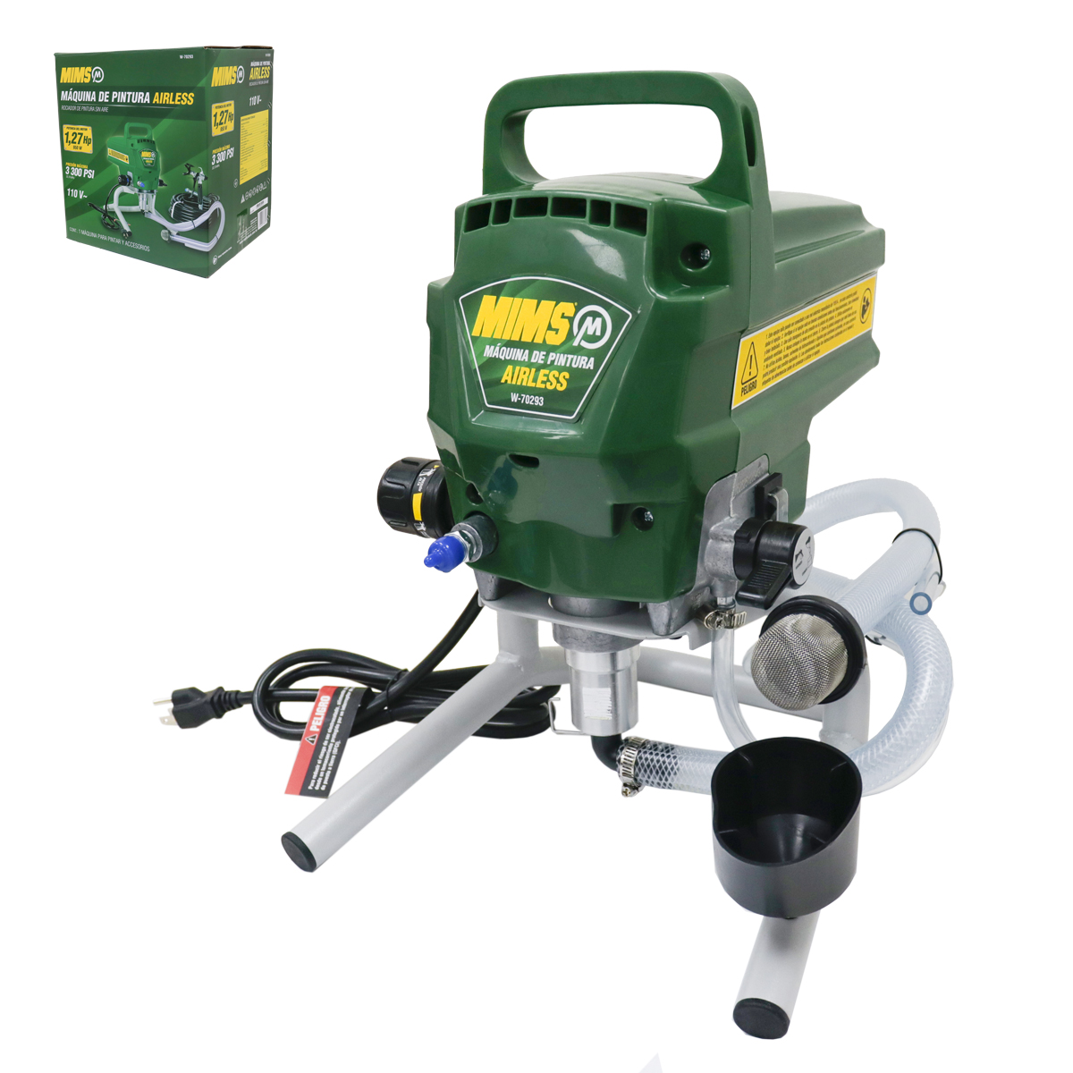 MAQUINA DE PINTURA AIRLESS MIMS 950W MAX PSI 3300 110V