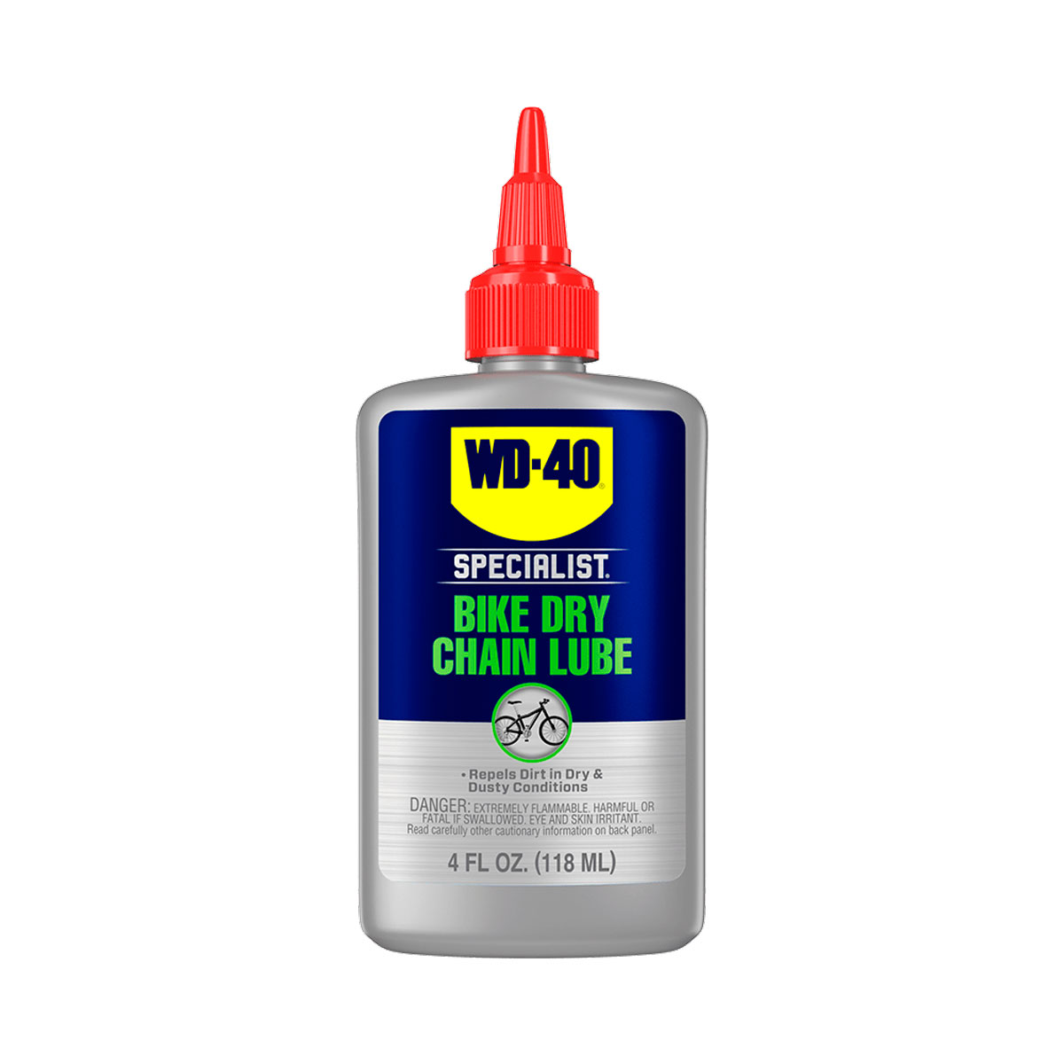 WD-40 BIKE LUBRICANTE DE CADENAS PARA CONDICIONES SECAS 4 OZ.