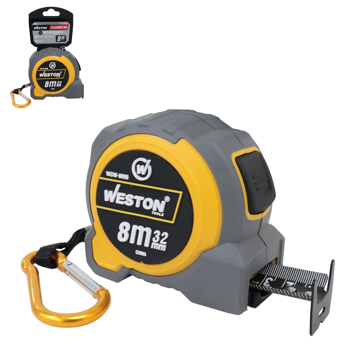FLEXOMETRO 8M X 32MM CINTA SUPER ANCHA