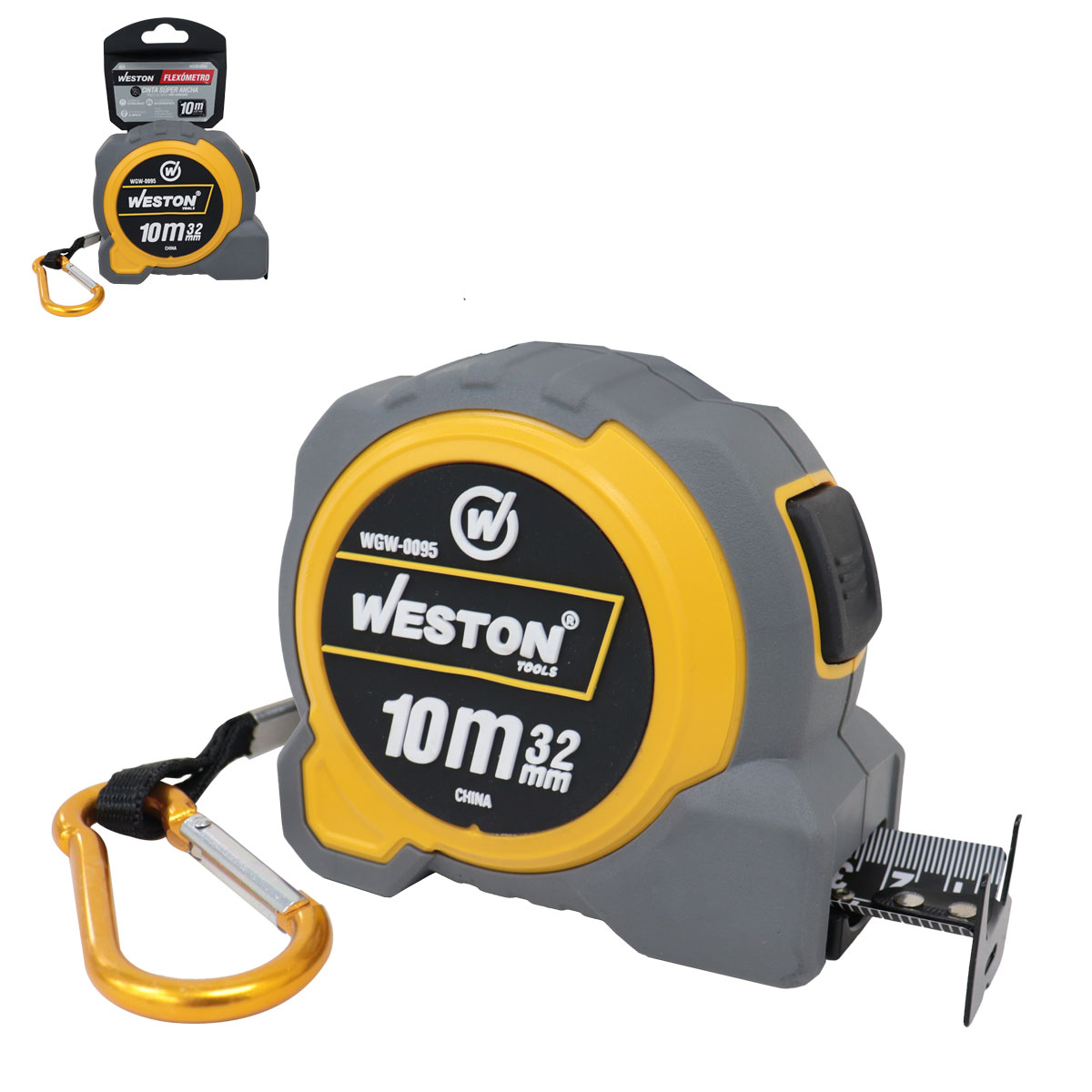 FLEXOMETRO 10M X 32MM CINTA SUPER ANCHA