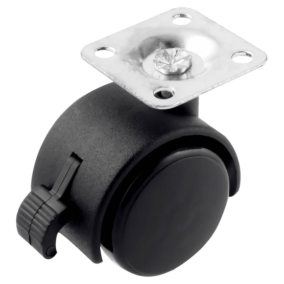 RODAJA TIPO YOYO PLACA C/FRENO 50MM X 46MM (Precio x pieza - Empaque c/4 pzas)