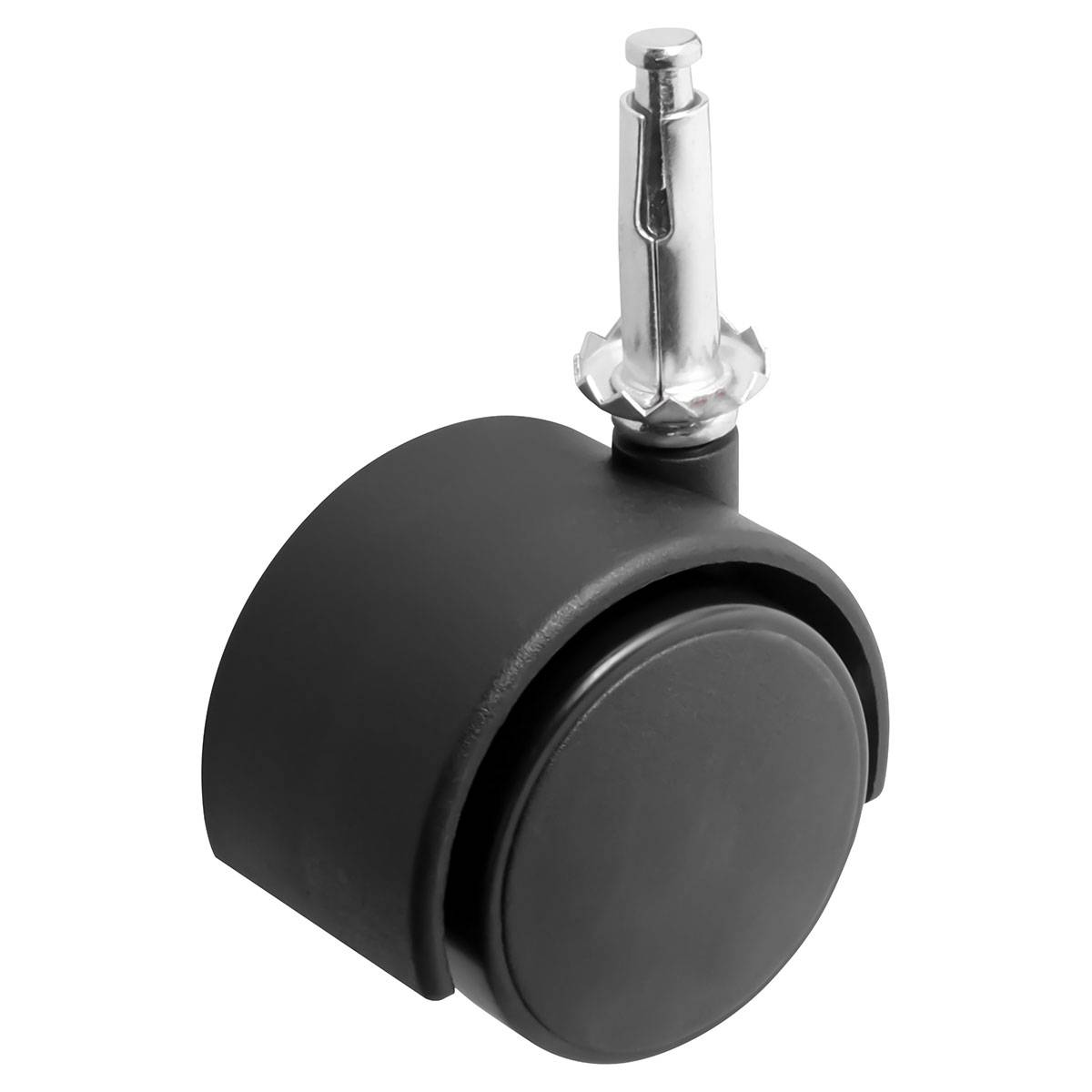 RODAJA TIPO YOYO ESPIGA P/MADERA 40MM X 40MM (Precio x pieza - Empaque c/4 pzas)