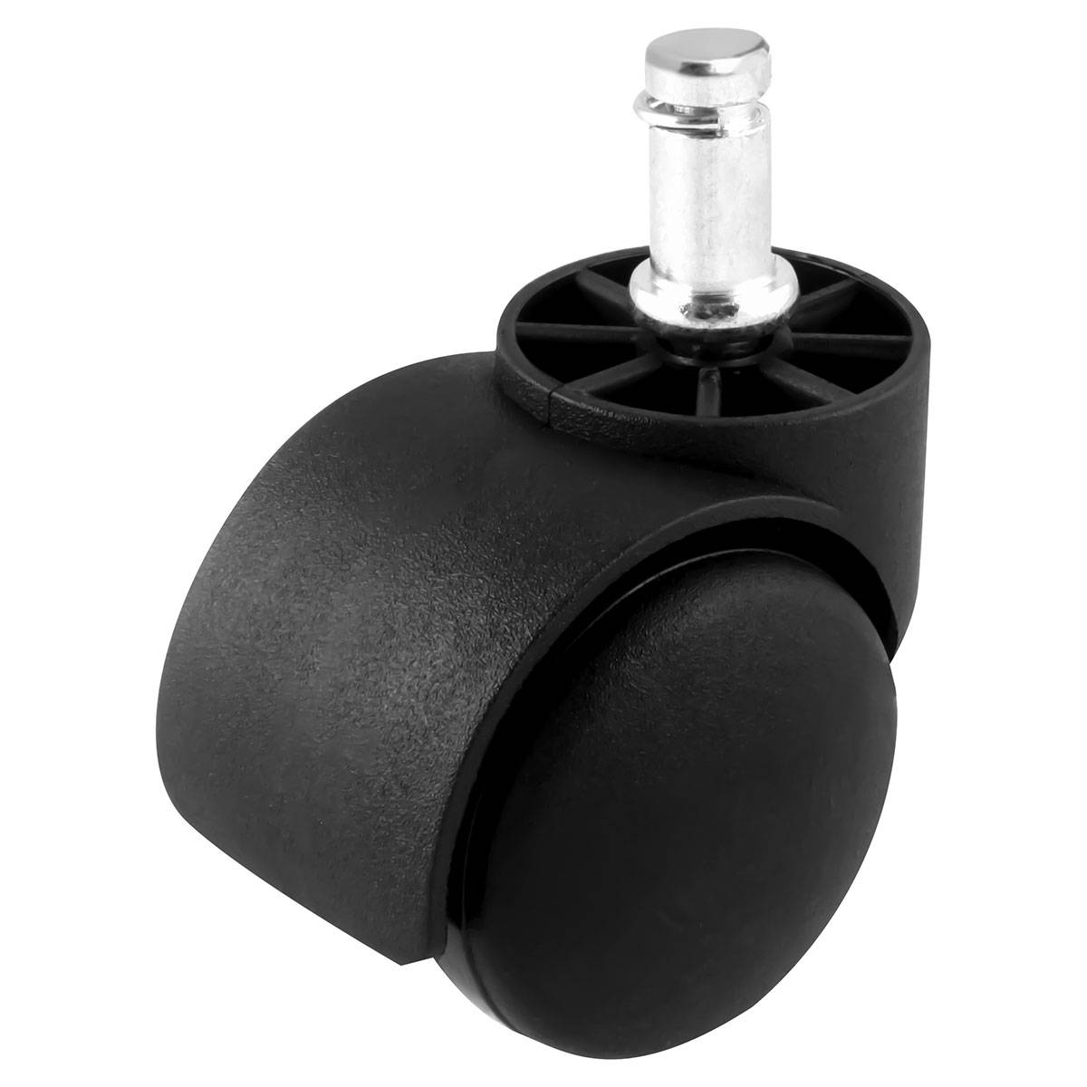 RODAJA TIPO YOYO ESPIGA C/ARILLO Y BASE 50MM X 50MM (Precio x pieza - Empaque c/4 pzas)