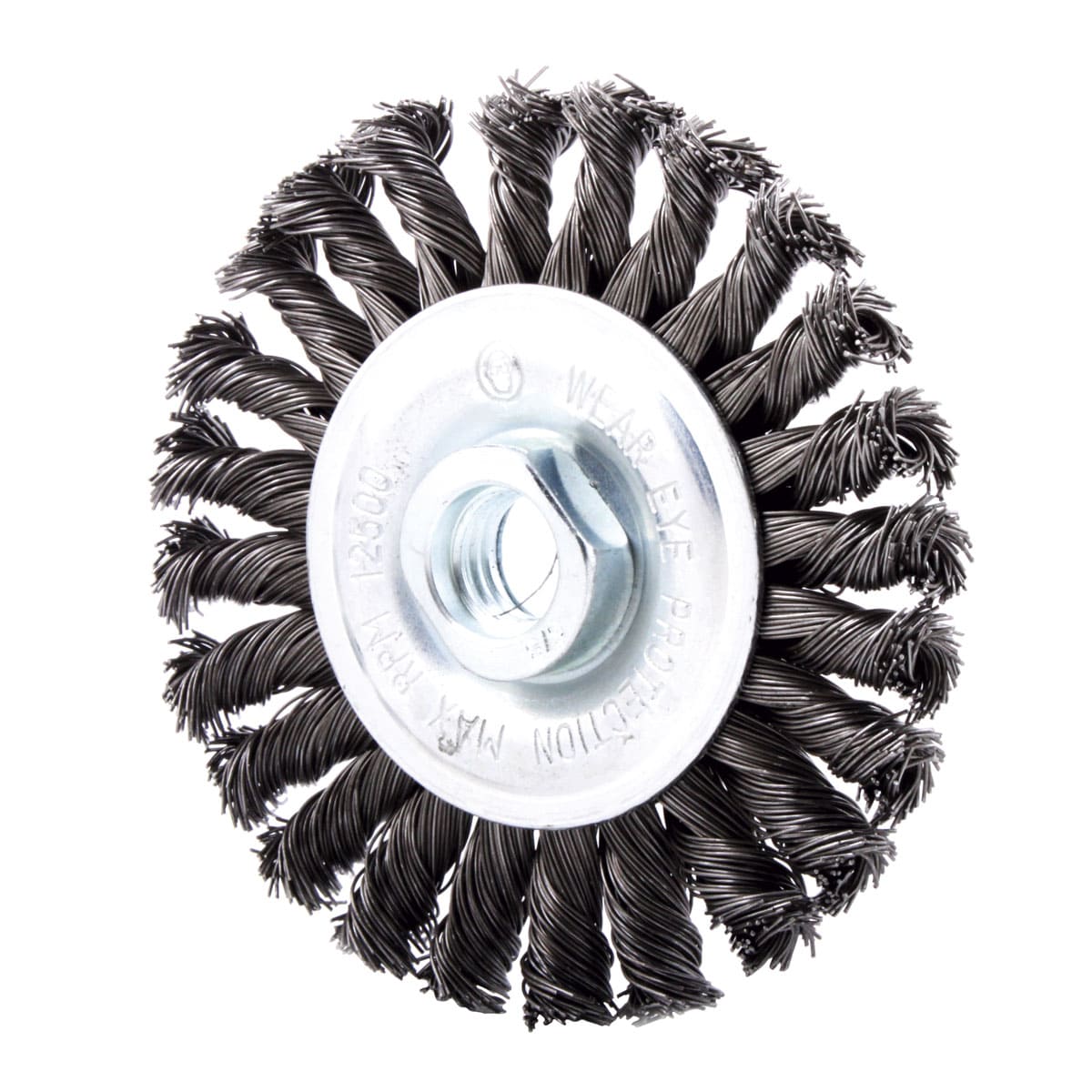 CEPILLO CIRCULAR TRENZADO 6" X 5/8-11  A. AL CARBON .020"