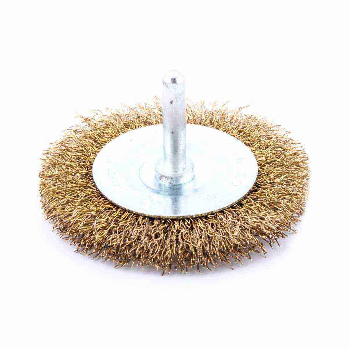 CEPILLO CIRCULAR ONDULADO 3" C/VASTAGO 1/4" A. LATONADO .014"
