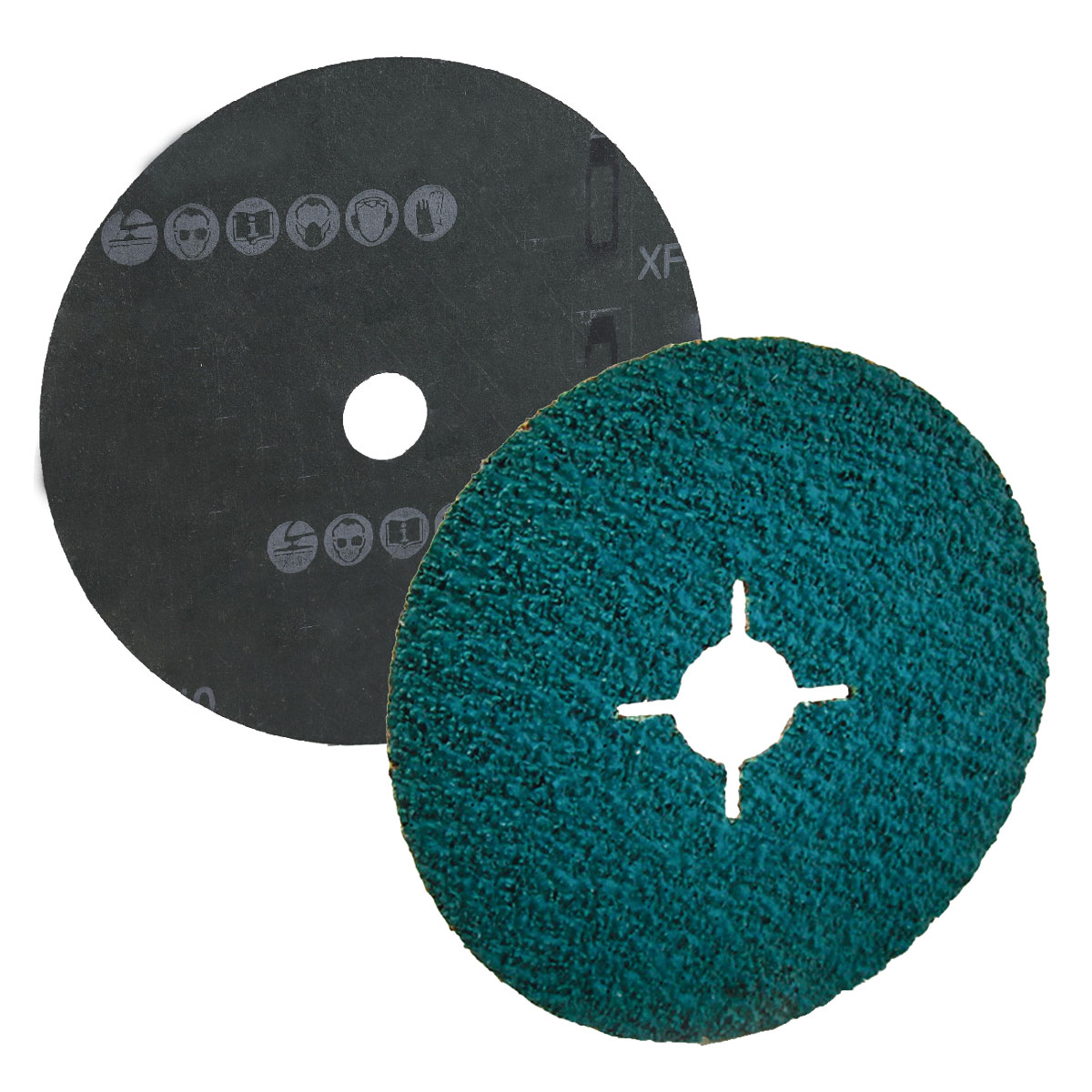 DISCO DE LIJA Z60 BARRENO 4.5" X 7/8" ZIRCONIA 4 RANURAS ZF713
