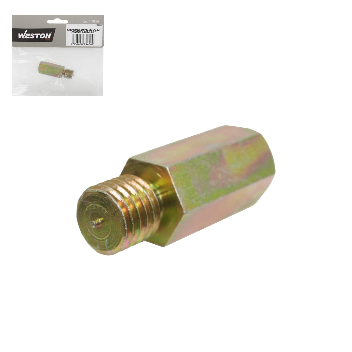 EXTENSION METALICA PARA ESMERILADORA 5/8"