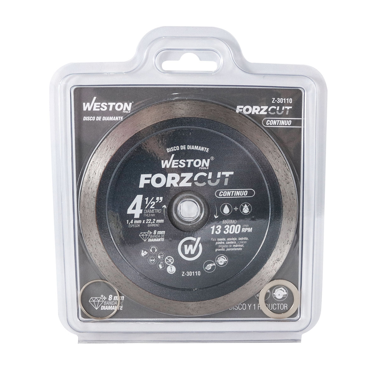 DISCO DE DIAMANTE RIN CONTINUO 4-1/2" FORZCUT