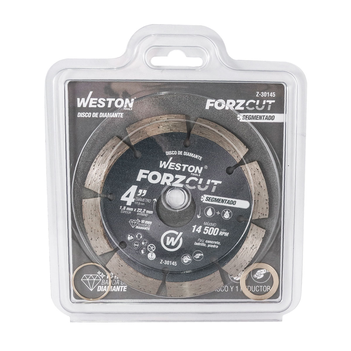 DISCO DE DIAMANTE RIN SEGMENTADO 4" FORZCUT