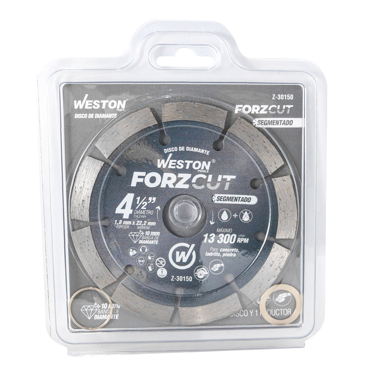 DISCO DE DIAMANTE RIN SEGMENTADO 4-1/2" FORZCUT