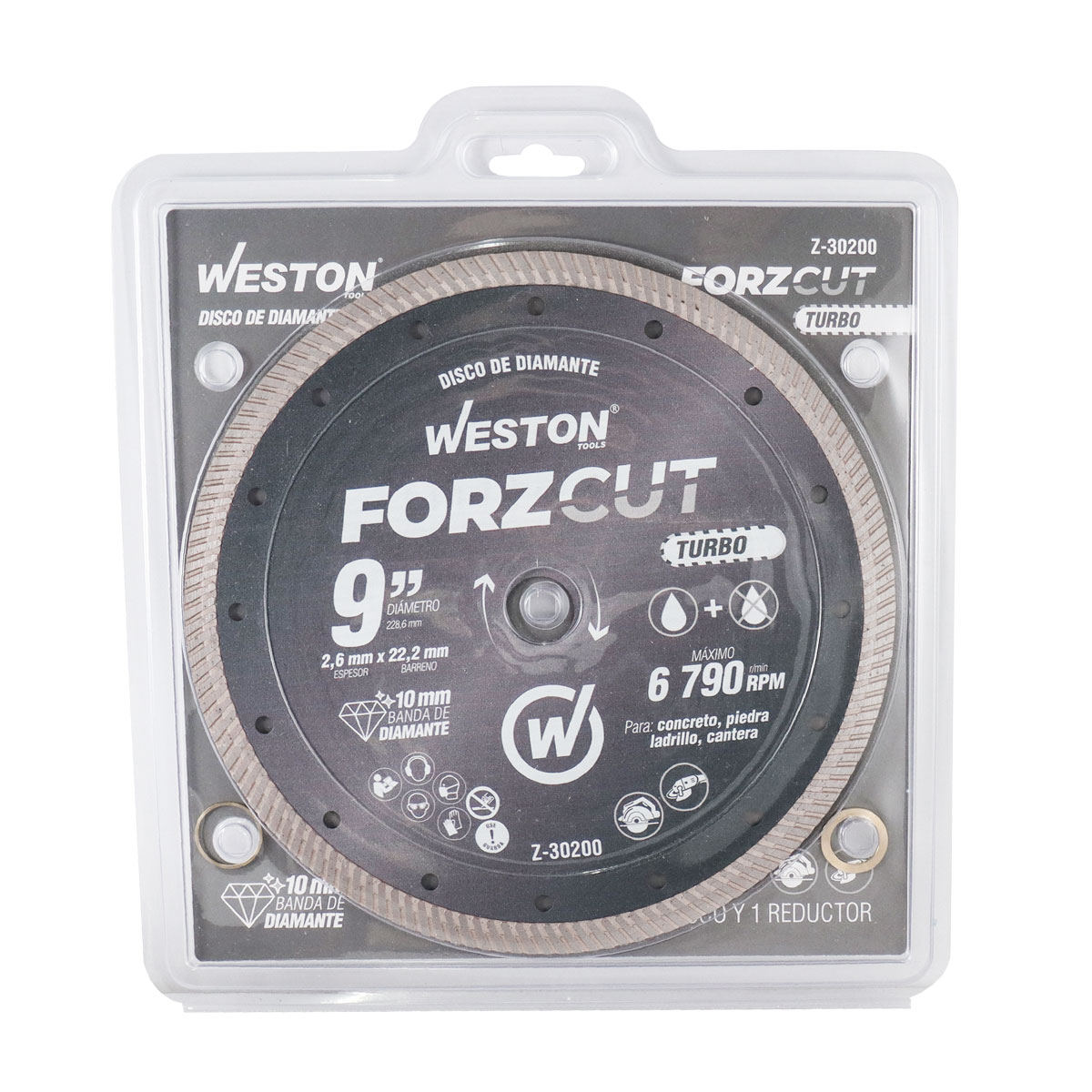 DISCO DE DIAMANTE RIN TURBO 9" FORZCUT