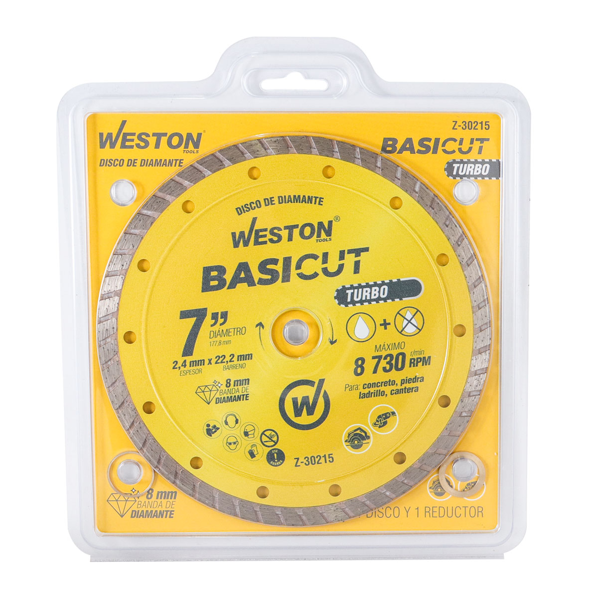 DISCO DE DIAMANTE RIN TURBO 7" BASICUT