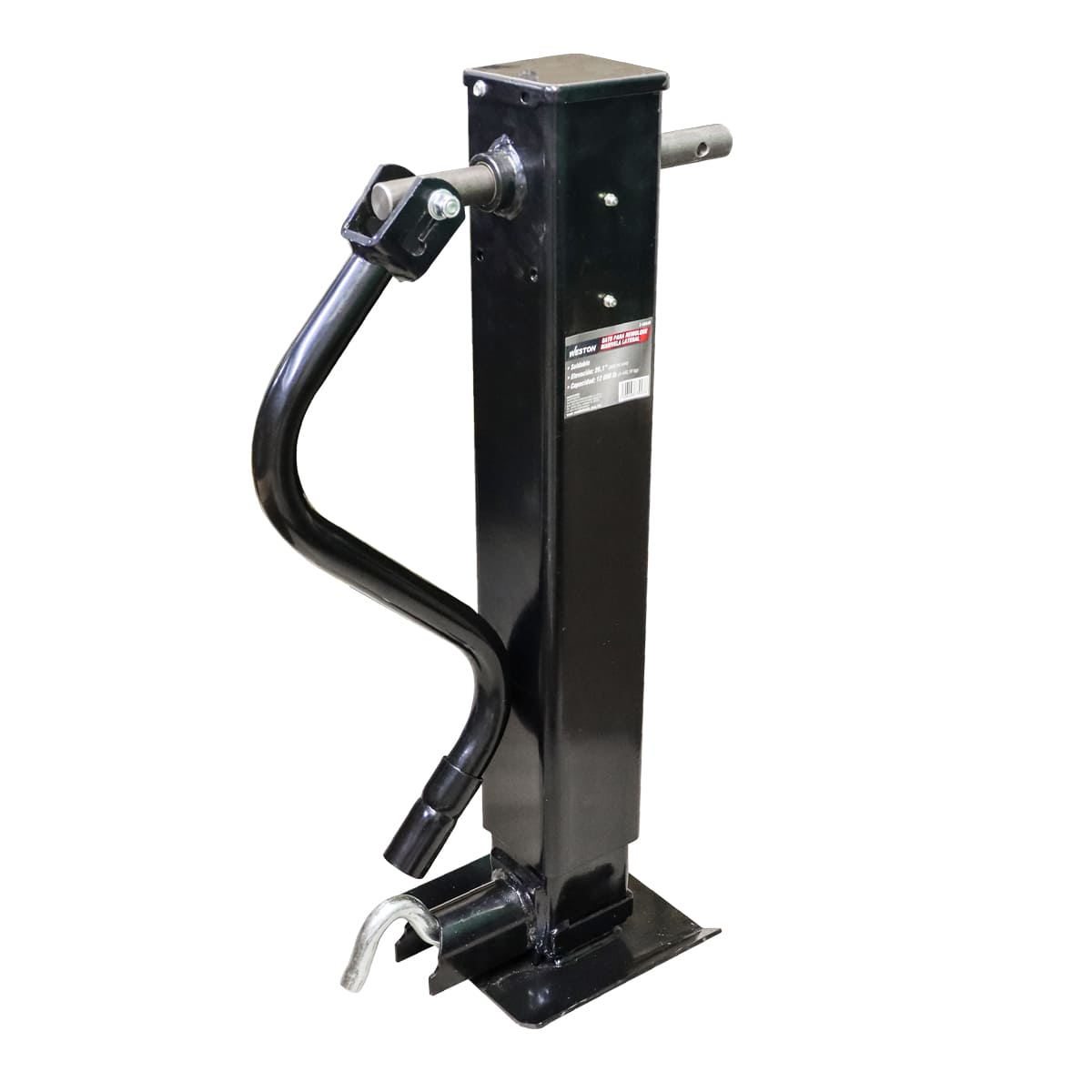 GATO P/REMOLQUE SOLDABLE C/TUBO CUADRADO MANIVELA LATERAL CAP. 12000 LB