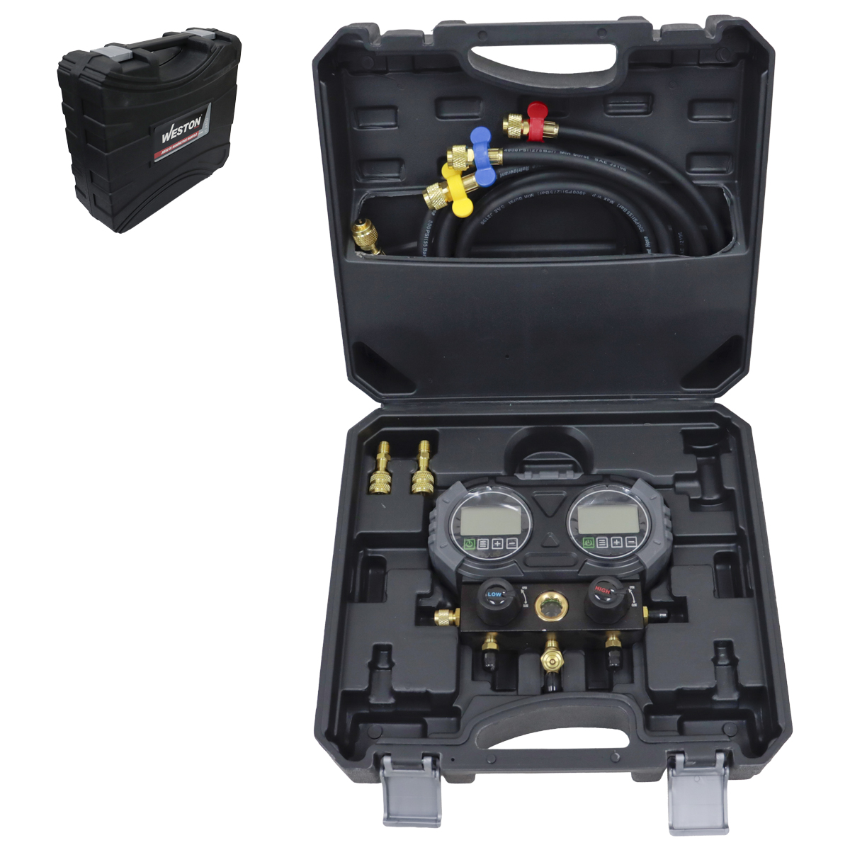 JUEGO D/MANOMETROS MANIFOLD 500 PSI REFRIGERANTE R12 R22